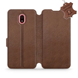 Phone Case Xiaomi Redmi 8A - Design Brown Leather