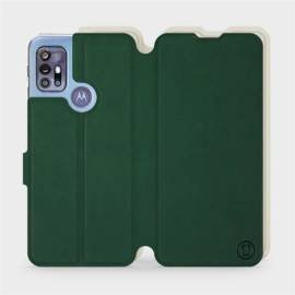 Phone Case Motorola Moto G30 - Design Green with Platinum