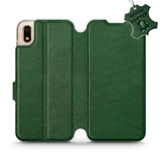 Phone Case Huawei Y5 2019 - Design Green Leather