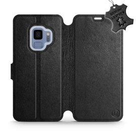 Phone Case Samsung Galaxy S9 - Design Black Leather