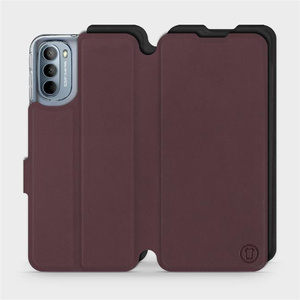 Phone Case Motorola Moto G31 - Design Burgundy with Black
