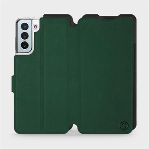 Etui Soft Touch do Samsung Galaxy S21 Plus - wzór Miejska zieleń z czernią