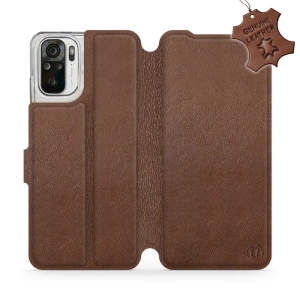 Phone Case Xiaomi Redmi Note 10 - Design Brown Leather