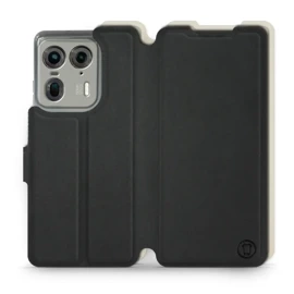 Phone Case Motorola Edge 50 Ultra - Design Black with Platinum