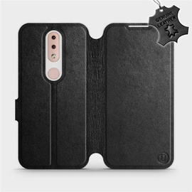 Phone Case Nokia 4.2 - Design Black Leather