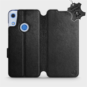 Phone Case Huawei Y6S - Design Black Leather