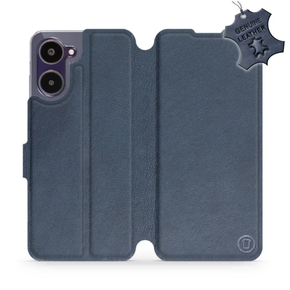 Phone Case Realme 10 - Design Blue Leather