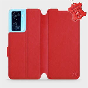 Phone Case OPPO A57S - Design Red Leather