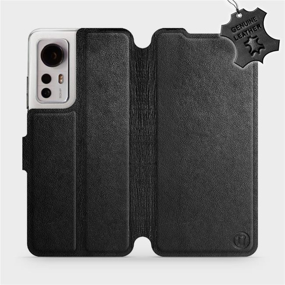 Phone Case Xiaomi 12 - Design Black Leather