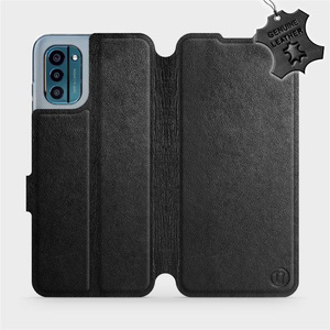 Phone Case Nokia G21 - Design Black Leather