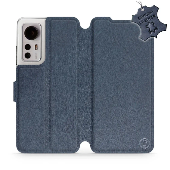 Phone Case Xiaomi 12 - Design Blue Leather