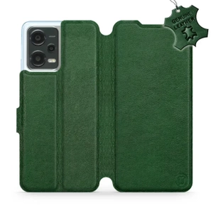 Etui ze skóry naturalnej do Xiaomi POCO X5 5G - wzór Green Leather