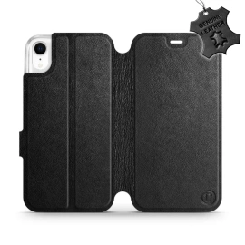 Phone Case Apple iPhone XR - Design Black Leather