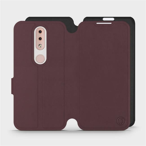 Phone Case Nokia 4.2 - Design Burgundy with Black