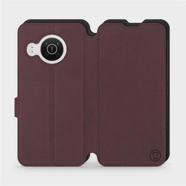 Phone Case Nokia X20 - Design Burgundy with Black