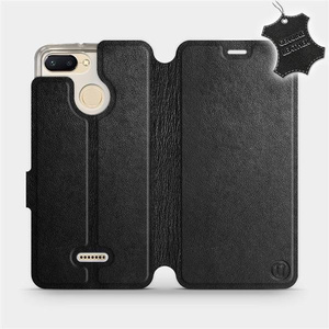 Hülle für Xiaomi Redmi 6 - Farbe Black Leather