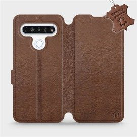 Phone Case LG K61 - Design Brown Leather