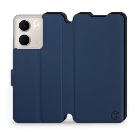 Hülle für OPPO A5x - Farbe Marine mit Schwarz