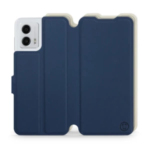 Phone Case Motorola Moto G53 5G - Design Navy with Platinum