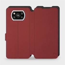 Phone Case Xiaomi POCO X3 Pro - Design Dark Red with Black