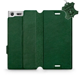Phone Case Sony Xperia XZ Premium - Design Green Leather