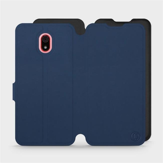 Hülle für Xiaomi Redmi 8A - Farbe Marine mit Schwarz