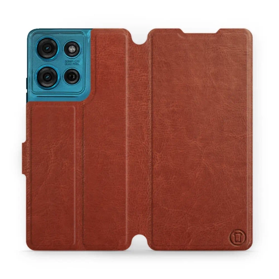 Phone Case Motorola Moto G75 5G - Design Brown&Orange