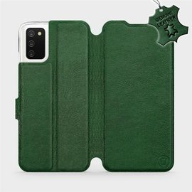 Hülle für Samsung Galaxy A02S - Farbe Green Leather