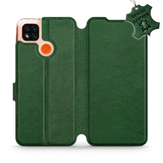 Phone Case Xiaomi Redmi 9C - Design Green Leather