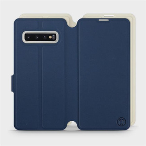 Phone Case Samsung Galaxy S10 - Design Navy with Platinum