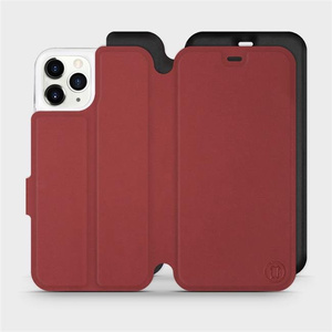 Phone Case Apple iPhone 11 Pro - Design Dark Red with Black