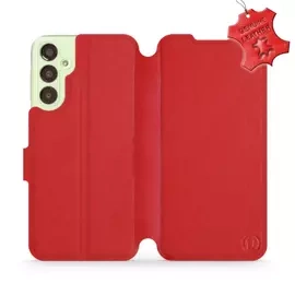 Phone Case Samsung Galaxy A24 - Design Red Leather