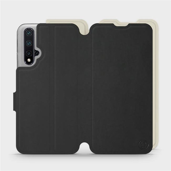 Hülle für Huawei Honor 20 - Farbe Schwarz mit Platin