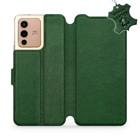 Hülle für Vivo V23 5G - Farbe Green Leather