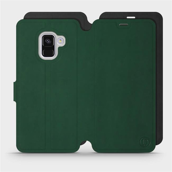 Phone Case Samsung Galaxy A8 2018 - Design Green with Black