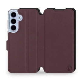 Phone Case Samsung Galaxy S25 FE 5G - Design Burgundy with Black