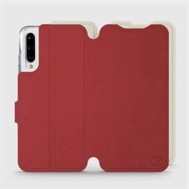 Phone Case Xiaomi Mi A3 - Design Dark Red with Platinum
