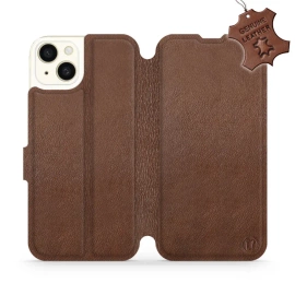 Phone Case Apple iPhone 15 Plus - Design Brown Leather