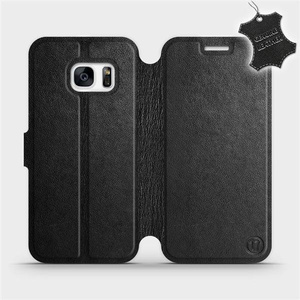 Phone Case Samsung Galaxy S7 - Design Black Leather