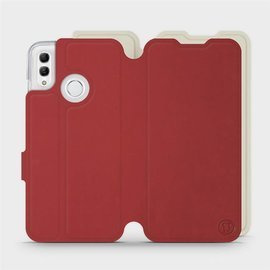 Phone Case Huawei Honor 10 Lite - Design Dark Red with Platinum