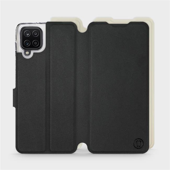 Phone Case Samsung Galaxy M12 - Design Black with Platinum