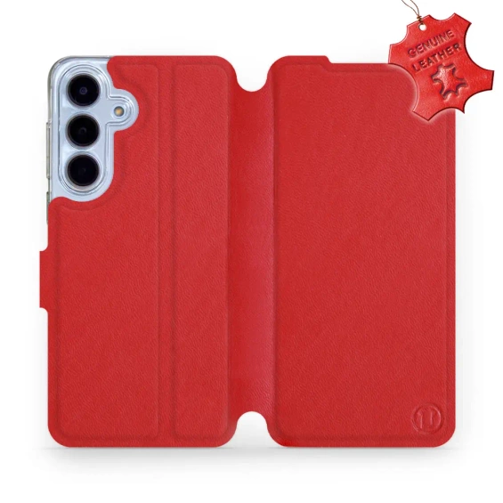 Phone Case Samsung Galaxy S25 FE 5G - Design Red Leather
