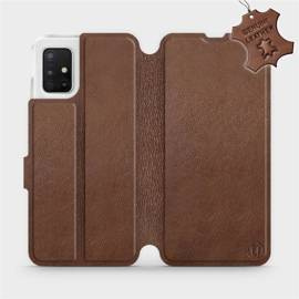 Hülle für Samsung Galaxy A51 5G - Farbe Brown Leather