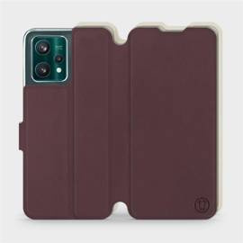 Phone Case Realme 9 Pro Plus - Design Burgundy with Platinum