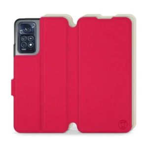 Etui Soft Touch do Xiaomi Redmi Note 12 Pro 4G - wzór Żywa czerwień z platyną