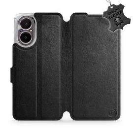 Phone Case Realme C67 4G - Design Black Leather