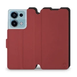 Phone Case Xiaomi Redmi Note 13 Pro 4G - Design Dark Red with Black