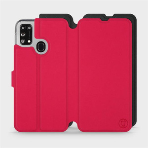 Hülle für Samsung Galaxy M31 - Farbe Rot mit Schwarz