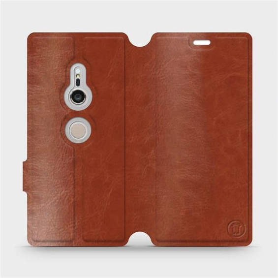 Phone Case Sony Xperia XZ2 - Design Brown&Orange