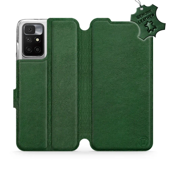 Phone Case Xiaomi Redmi 10 - Design Green Leather